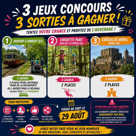 REGLEMENT DU JEU CONCOURS AGRIVAP, CHATEAU DE MUROL & CHOUETTE PARC 2026