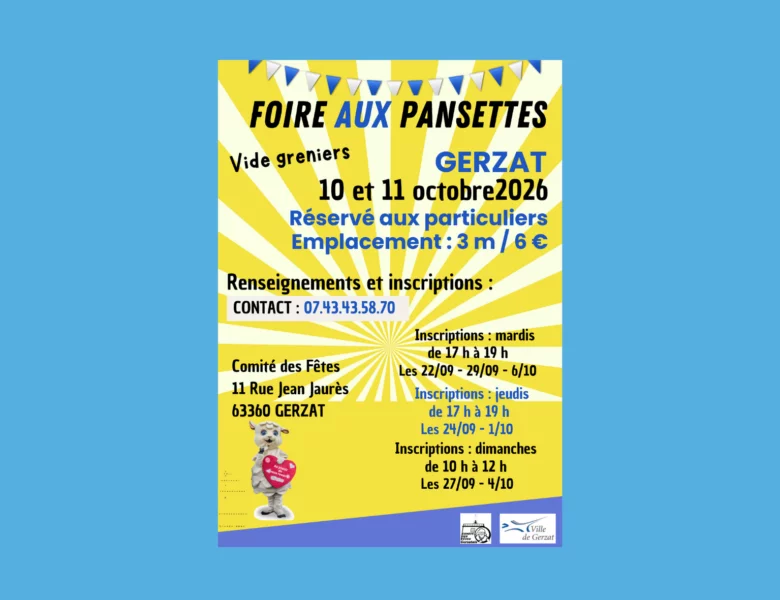 Vide-greniers de la Pansette 2026